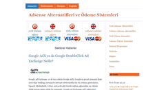 Desktop Screenshot of adsensealternatifleri.com